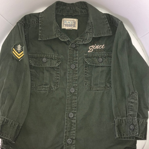 1989 Place Other - Place boys army shirt size 3T